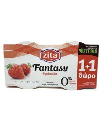 Zita Φράουλα Γιαουρτάκια Light 0% 2Χ160gr