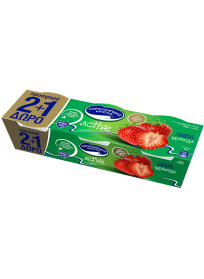 Active Επιδόρπιο Γιαουρτιού με Φράουλα και Φυτικές Ίνες 3x150gr Χαραλαμπίδης Κρίστης