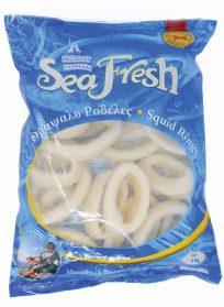 Thrapsalo (Squid) Rings 30% Seafresh Fao 87 (1Kg) 700g (Each)
