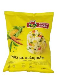 Μπάρμπα Στάθης Ρύζι Με Καλαμπόκι 600gr
