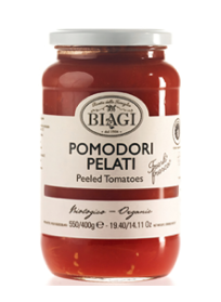 Biagi Βιο Ξεφλουδισμένες Ντομάτες 550gr