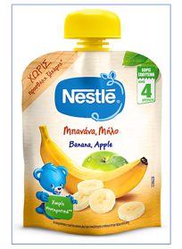 Nestle Banana Apple Pouches 90gr