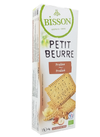 Bisson Petit Beurre Μπισκότα Βουτύρου Με Σκόνη Πραλίνας 150gr