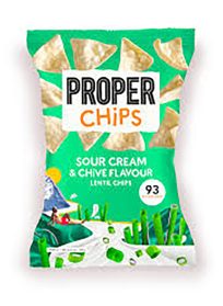 Proper Sour Cream and Chive Lentil Chips 85gr