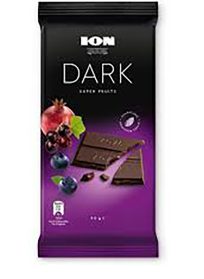 Ion Dark Chocolate With Super Fruits 90gr