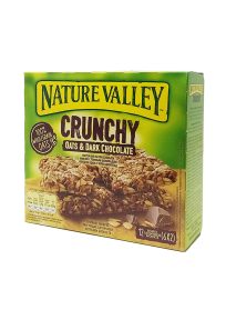Nature Valley Crunchy Μπάρες Μουσλι Με Μαύρη Σοκολάτα 6×2 42gr