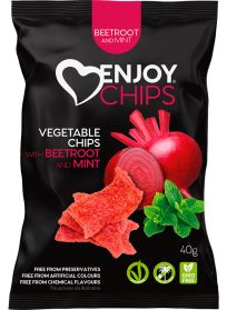 Enjoy Chips Beetroot and Mint 40gr