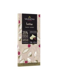 Valrhona Ivoire 35% Raspberry Bar 120gr
