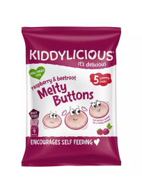 Kiddylicious Melty Buttons Raspberry and Beetroot Multi 5X6gr (30gr)