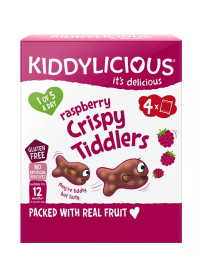Kiddylicious Crispy Tiddlers Raspberry Multi 4X12gr (48gr)