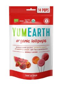 Yumearth Lollipops Mix Fruit 14 Pcs