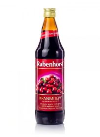 Rabenhorst Organic Cranberry Pure Juice 750ml