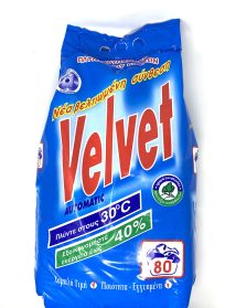 Σκόνη Πλυντηρίου Ρούχων Velvet 80Μεζ