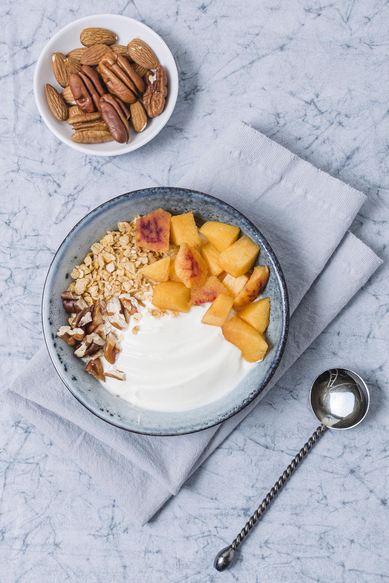 Peach Crisp Yogurt Bowl
