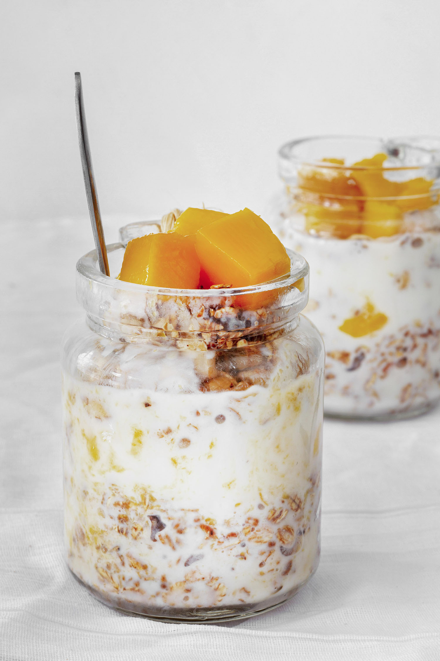 Peach Crisp Yogurt Bowl
