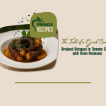 Braised Otcopus in Tomato Sauce with Oven Potatoes