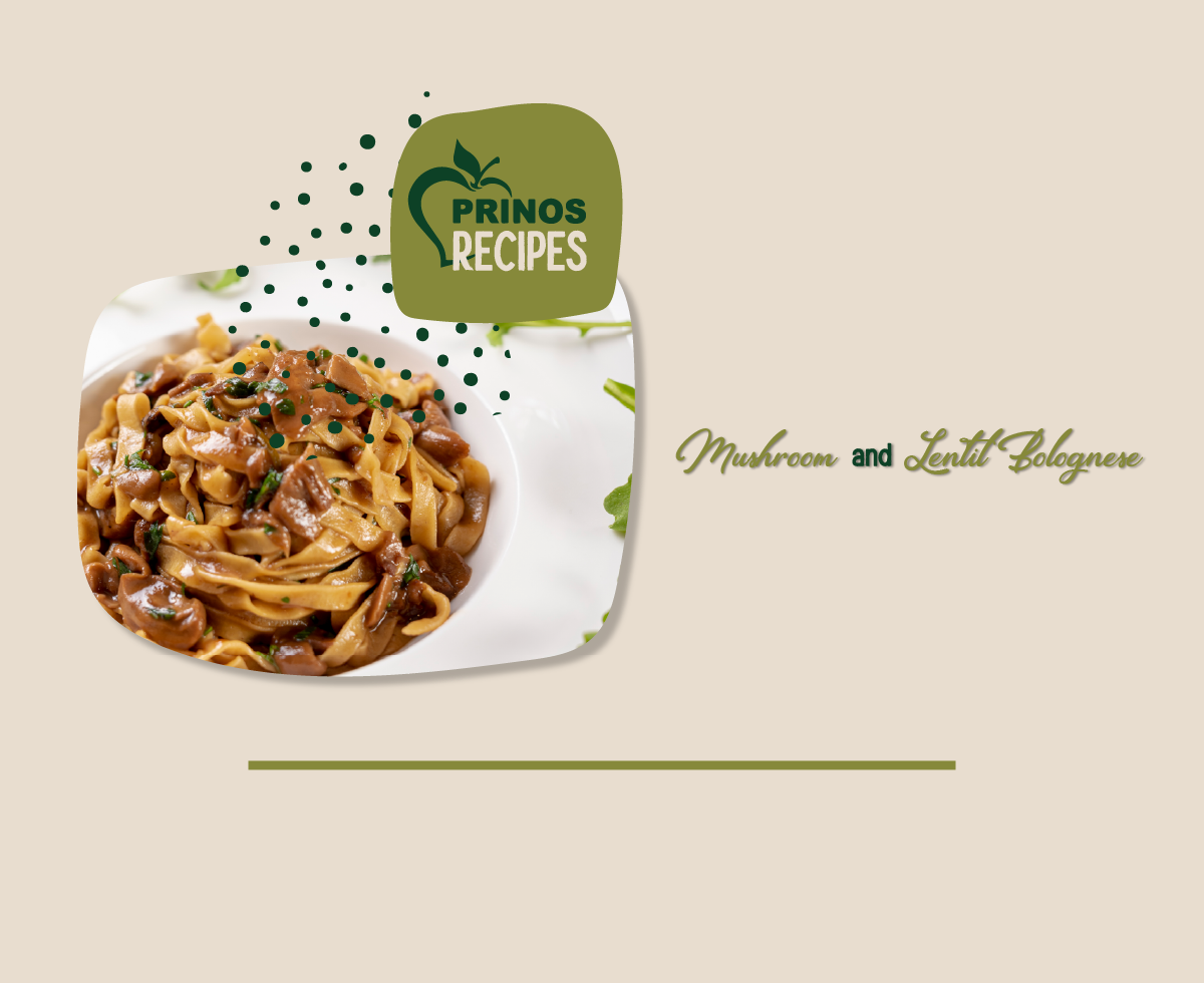 Mushroom & Lentil Bolognese (Vegan)